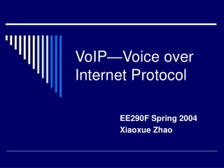VoIP-Voice over Internet Protocol.ppt