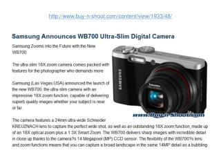 samsung announces wb700 ultra-slim digital camera