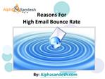 Reasons For High Email Bounce Rate