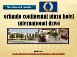 orlando continental plaza hotel international drive