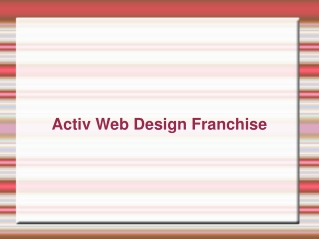 Activ Franchise | Activ Web Design Franchise
