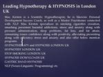 Leading Hypnotherapy & HYPNOSIS in London UK