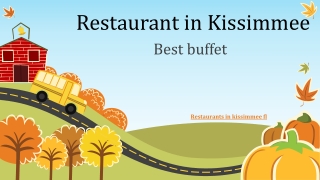 Restaurants in kissimmee fl