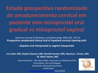 Amadurecimento cervical