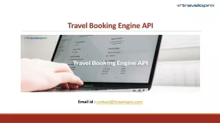 Travel Booking Engine API