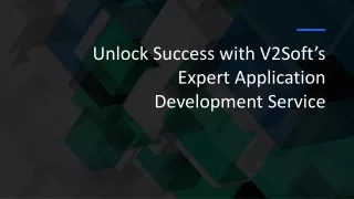 Business Application Development-V2Soft