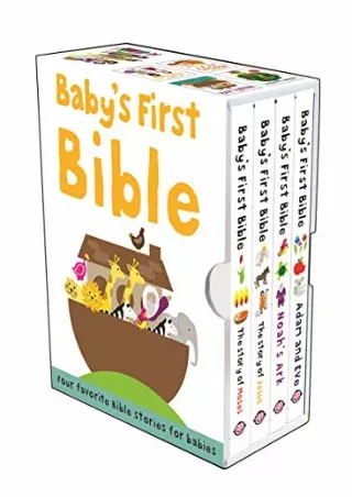 $PDF$/READ/DOWNLOAD Baby's First Bible Boxed Set: The Story of Moses, the Story of Jesus, Noah's