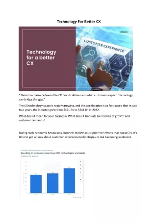 Technology For Better CX 6 pdf