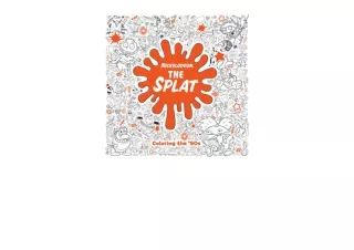 Download PDF The Splat Coloring the 90s Nickelodeon Adult Coloring Book full