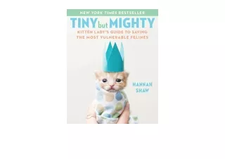 PDF read online Tiny But Mighty Kitten Ladys Guide to Saving the Most Vulnerable Felines unlimited