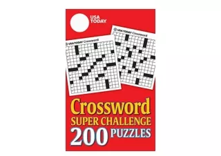 Ebook download USA TODAY Crossword Super Challenge 200 Puzzles USA Today Puzzles Volume 25 for android