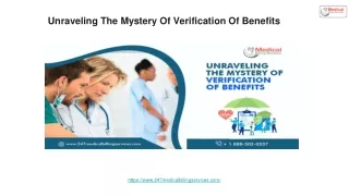 Unraveling The Mystery Of Verification Of Benefits