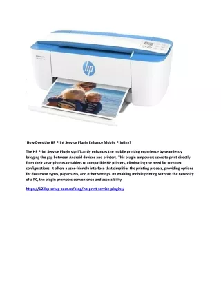 How Does the HP Print Service Plugin Enhance Mobile Printing