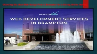 Choosing the Ideal Web Design Firm in Brampton for a Strong Online Identity