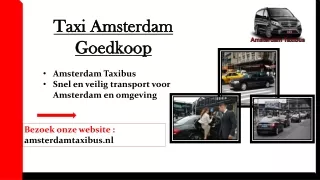 Taxi Amsterdam Goedkoop