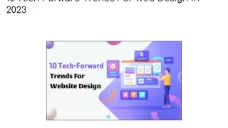 10 Tech-Forward Trends For Web Design In 2023