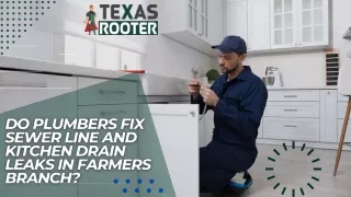 Do Plumbers Fix Sewer Line and Kitchen Drain Leaks in Farmers Branch