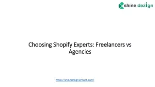 Choosing Shopify Experts Freelancers vs Agencies_