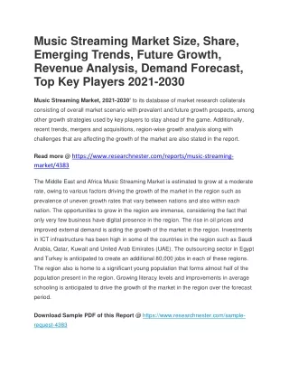Music Streaming Market Size