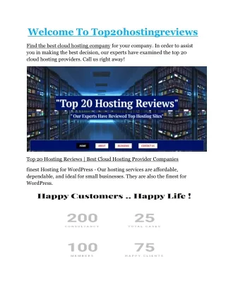 reliable web hosting services