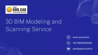 3D BIM Modeling and Scanning Service in Gujarat | The SUNCAD Training & Designer