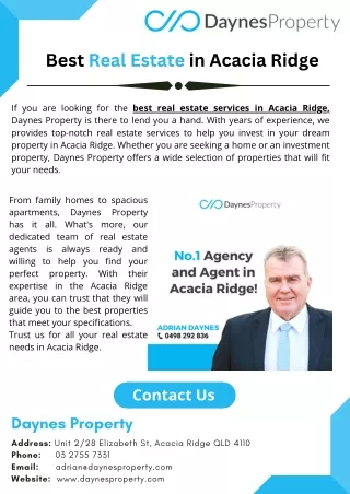 Best Real Estate in Acacia Ridge