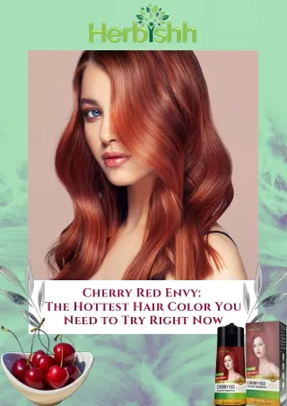 Cherry Red Envy: The Hottest Hair Color You Need to Try Right Now