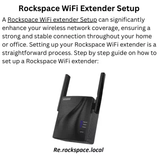 Rockspace WiFi Extender Setup