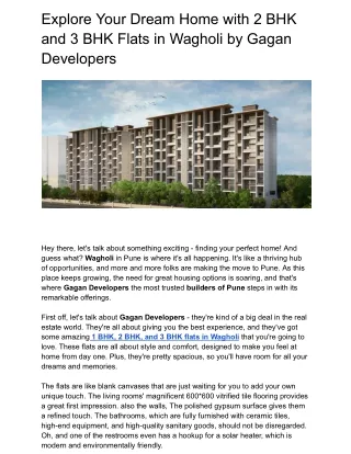 Explore Your Dream Home with 2 BHK and 3 BHK Flats in Wagholi by Gagan Developers (1)
