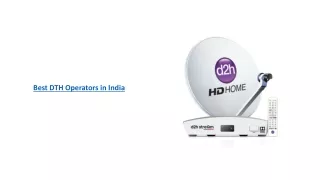 Best DTH Operators in India Exploring the Latest Features