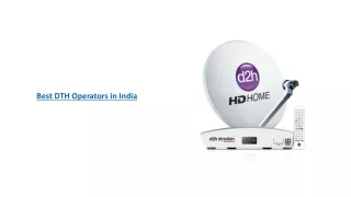 Best DTH Operators in India Exploring the Latest Features