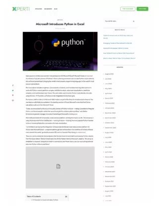 Microsoft Introduces Python in Excel