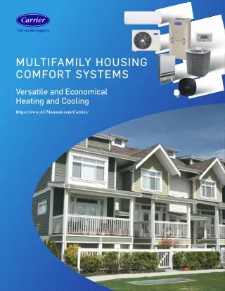 Air Heating and Cooling Comfort Systems by Carrier