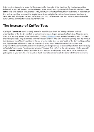 coffee tshirts No Further a Mystery