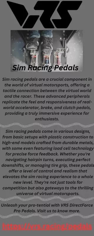 Sim Racing Pedals