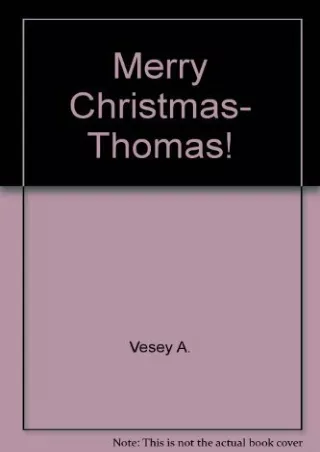 READ [PDF] Merry Christmas, Thomas!