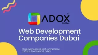 Web Development Companies Dubai