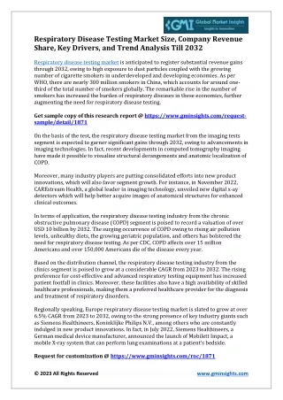 Respiratory Disease Testing Market