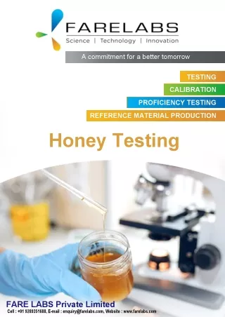 Best Honey Testing Laboratory In India – FARE LABS Pvt. ltd