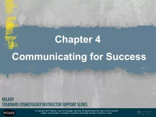 Chapter 4 Communicating for Success