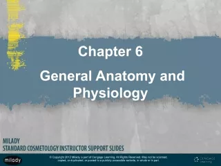 Chapter 6 General Anatomy and Physiology