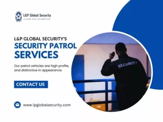 Security Patrol Services In Dallas-Professional Security Services