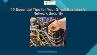 10 Essential Tips for Your Small Business’s Network Security