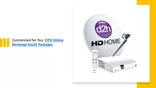 Customized for You DTH Online Recharge South Packages