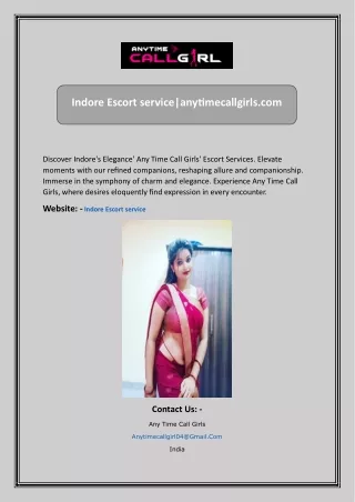 Indore Escort service anytimecallgirls