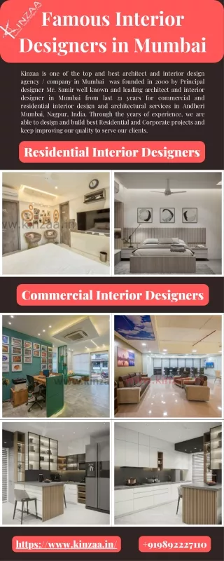 Famous Interior Designers in Mumbai - Kinzaa