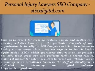 Personal Injury Lawyers SEO Company - stixxdigital.com