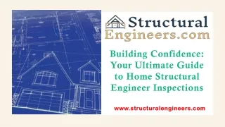 Building Confidence Your Ultimate Guide to Home Structural Engineer Inspections