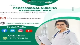 Professional Nursing Assignment Help: A Comprehensive Guide