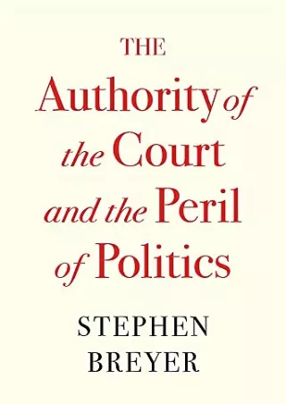 PDF/READ The Authority of the Court and the Peril of Politics